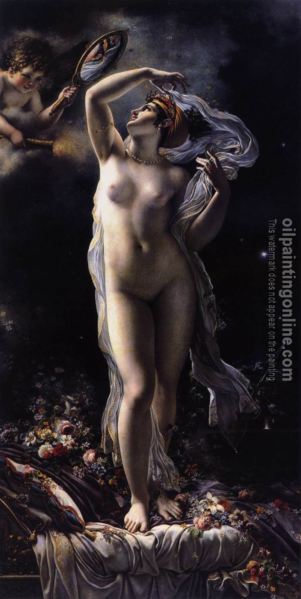 Anne-Louis Girodet de Roussy-Trioson - Mademoiselle Lange As Venus